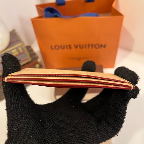 🎀 LOUIS VUITTON Vachetta Voyages Card Holder LIMITED EDITION - Picture 5 of 9